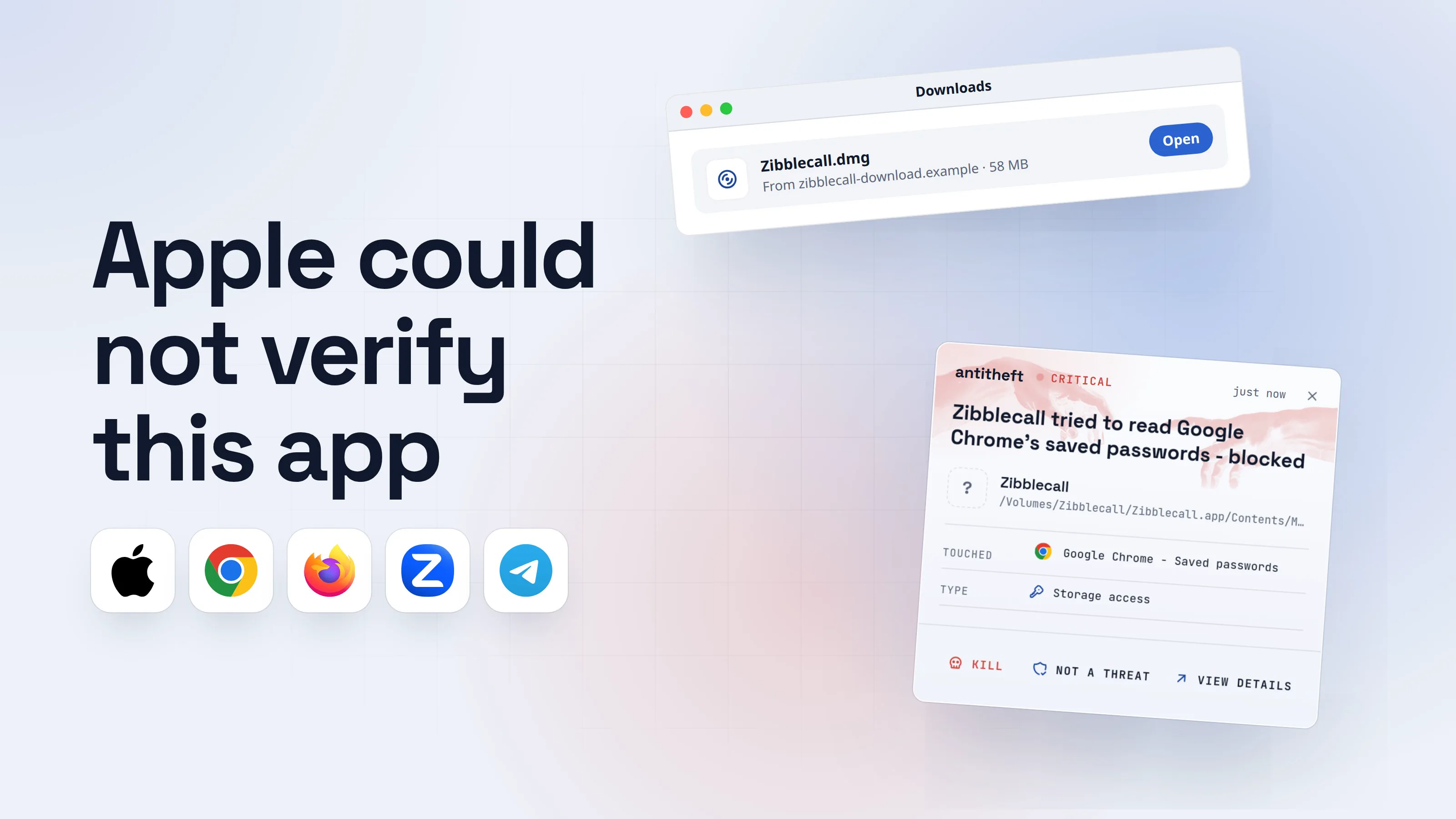 Illustration for Apple could not verify app is free of malware open anyway?