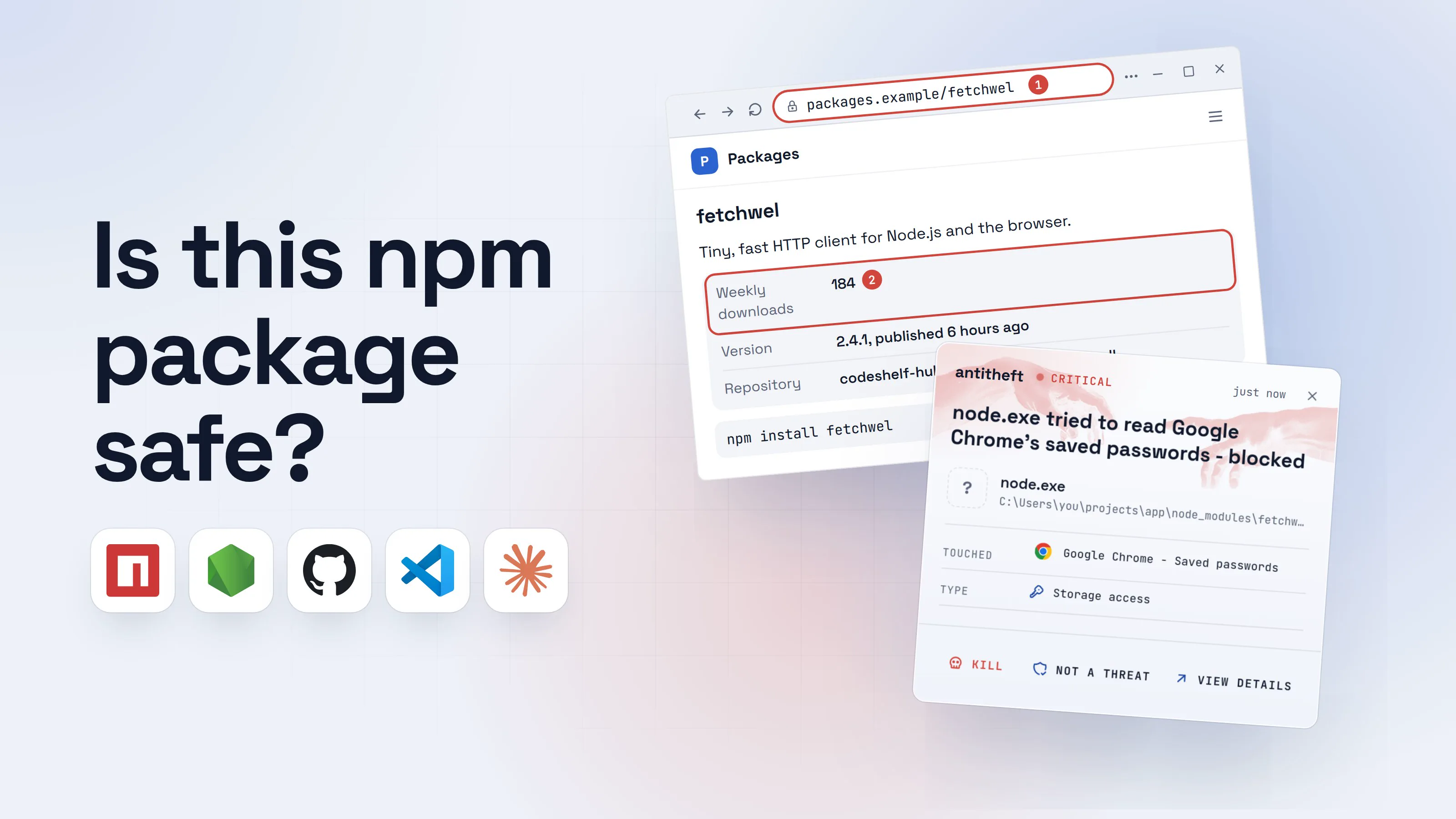 Illustration for How to check if an npm package is safe before you install