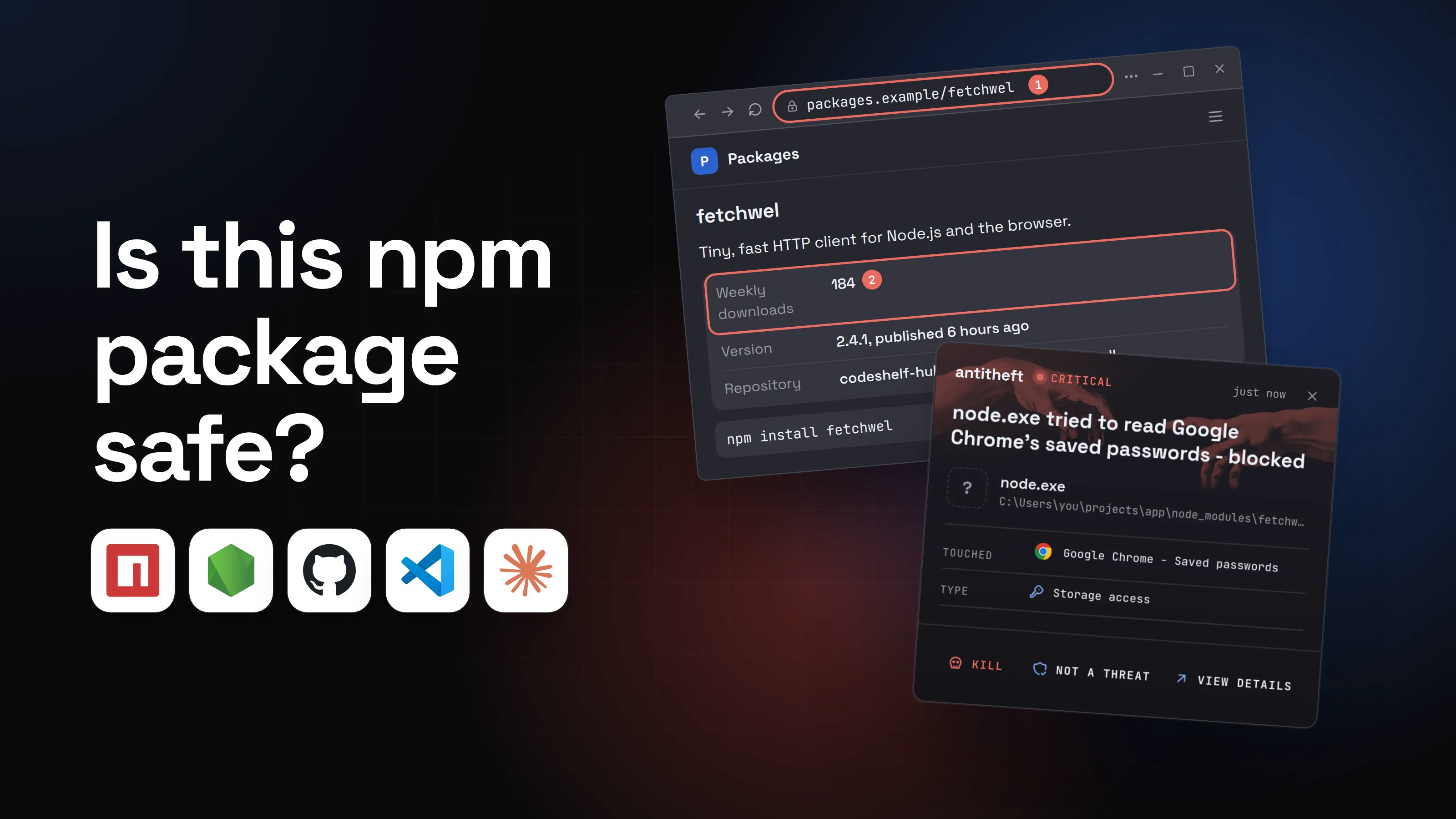 Illustration for How to check if an npm package is safe before you install