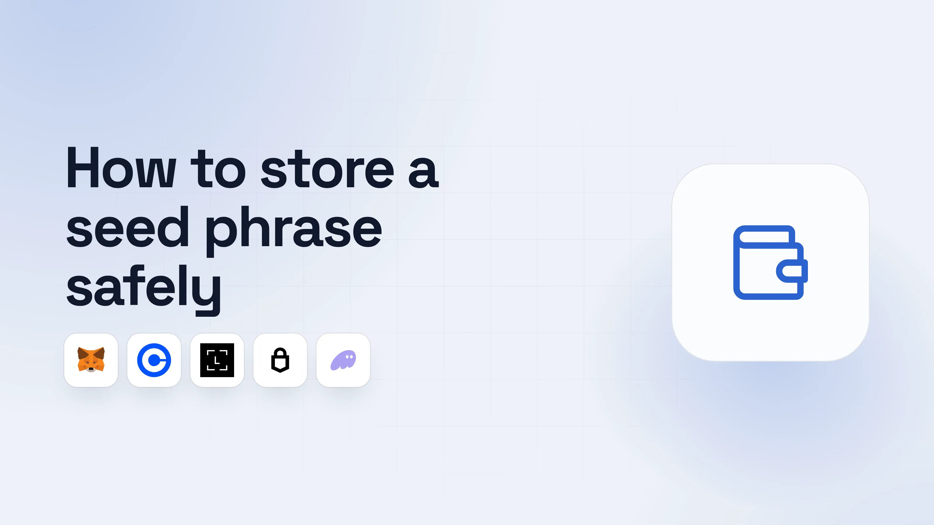 Illustration for How to store a seed phrase safely: not in a note or photo