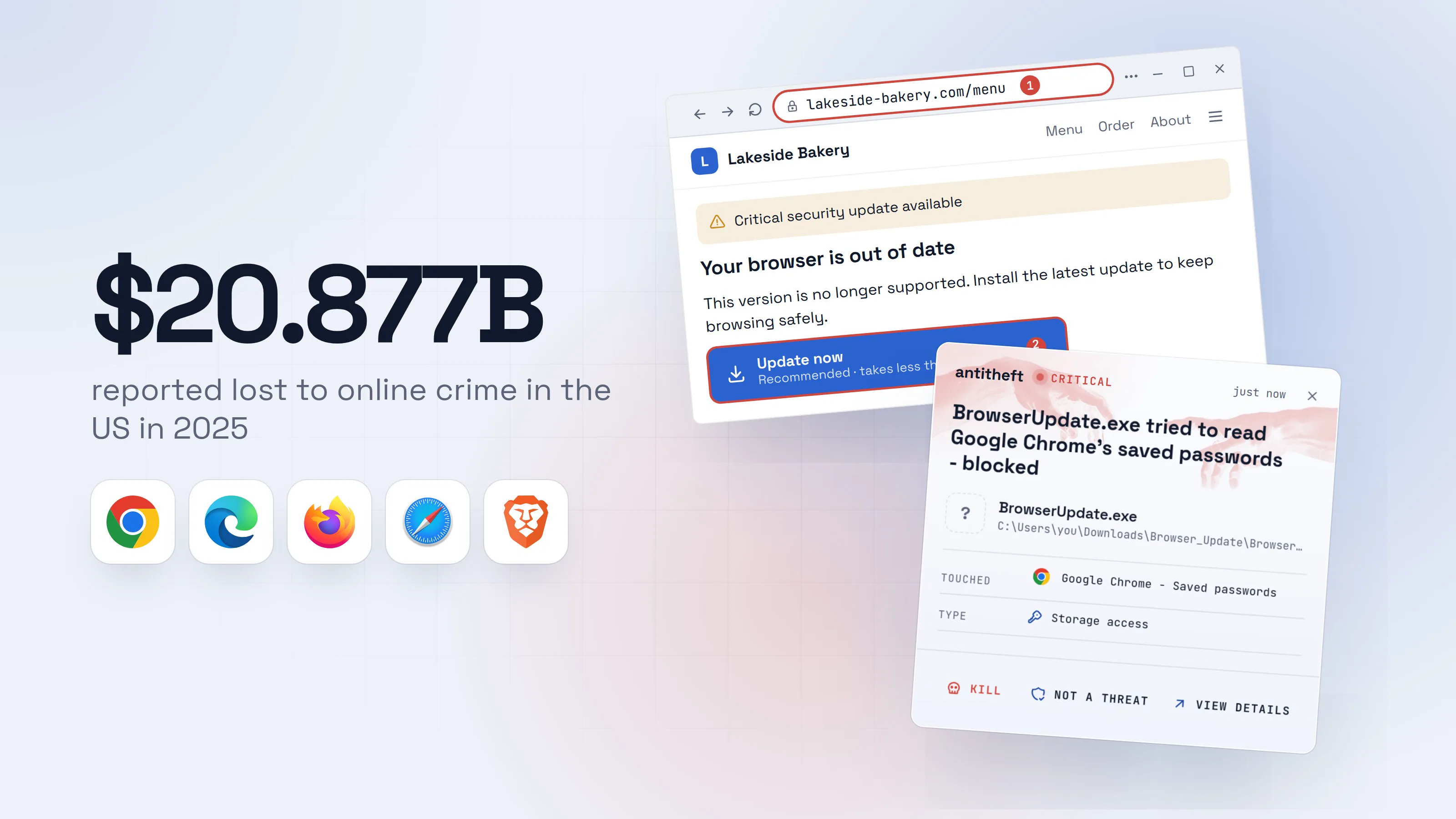 Illustration for Fake browser update: how to spot it before it steals
