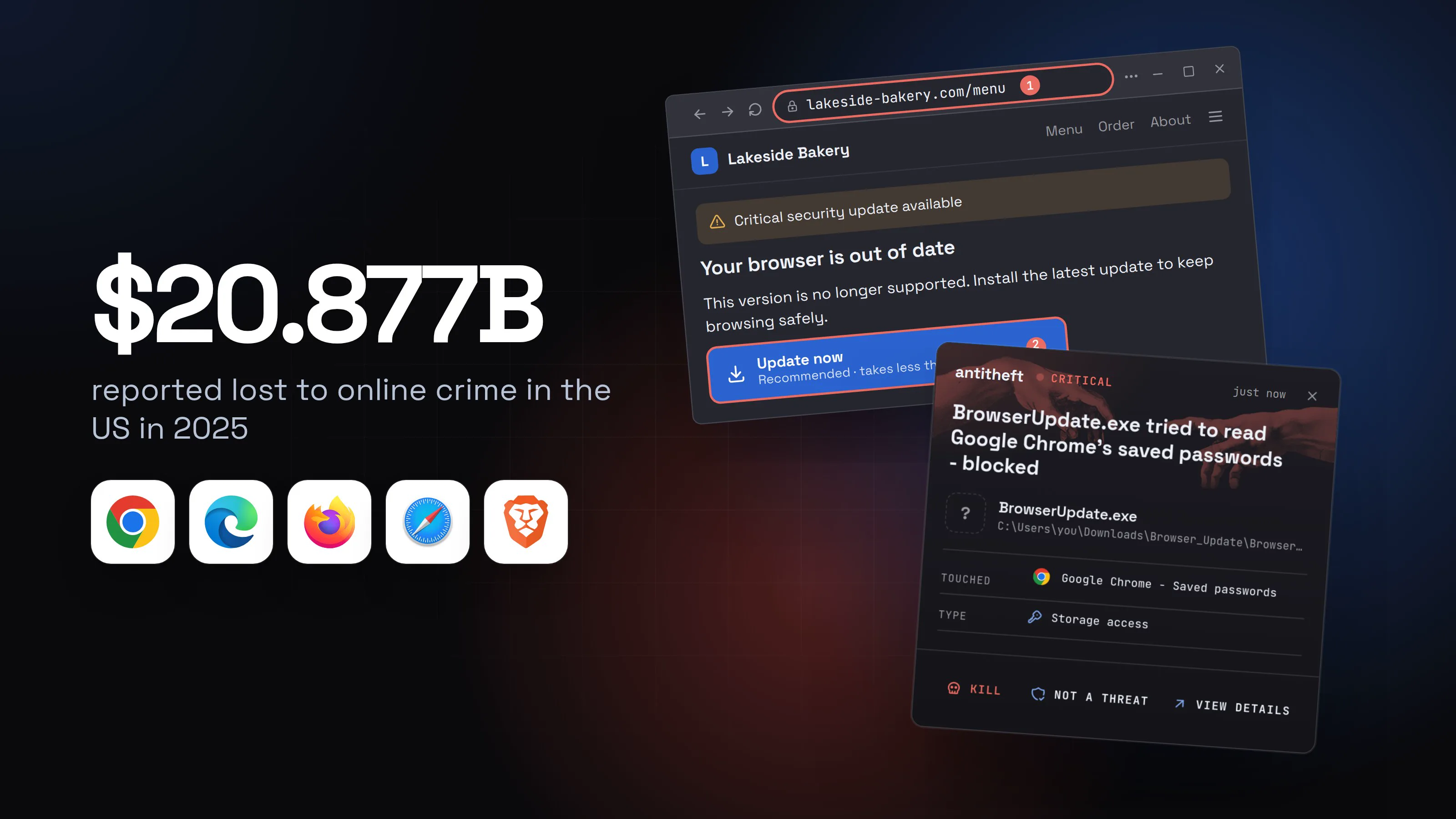 Illustration for Fake browser update: how to spot it before it steals