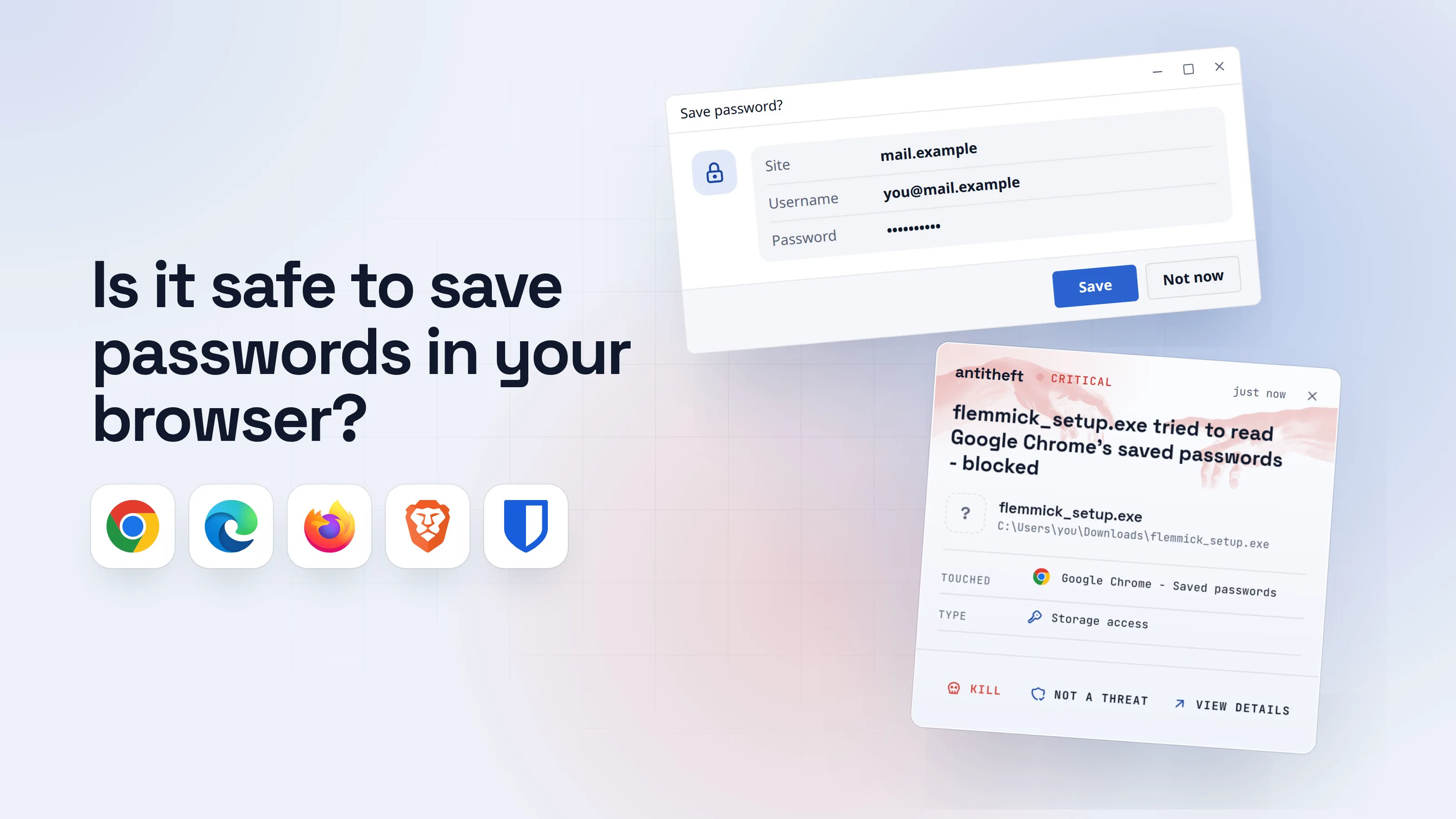Illustration for Is it safe to save passwords in your browser? Honest answer
