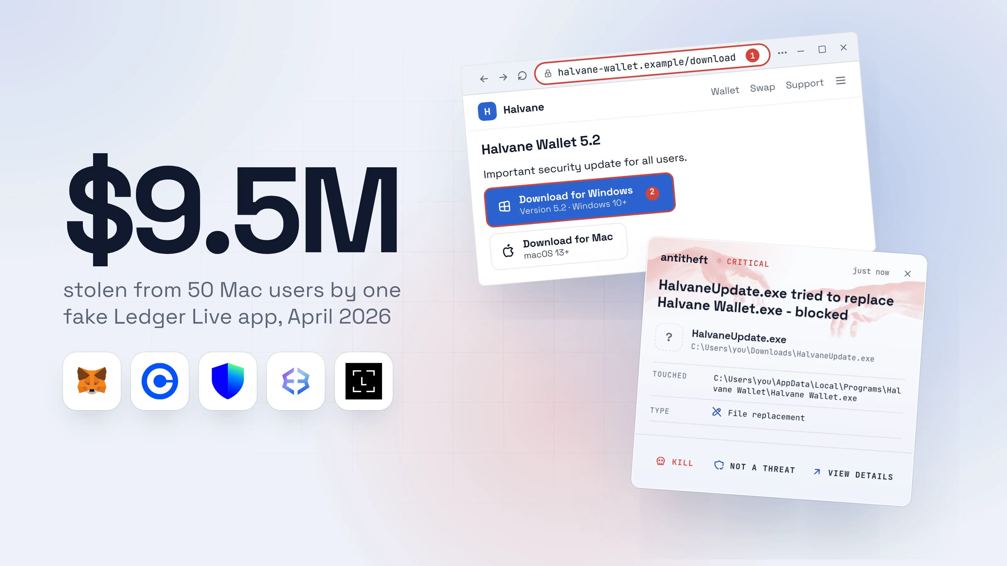 Illustration for Fake crypto wallet app: how to spot it and what to do
