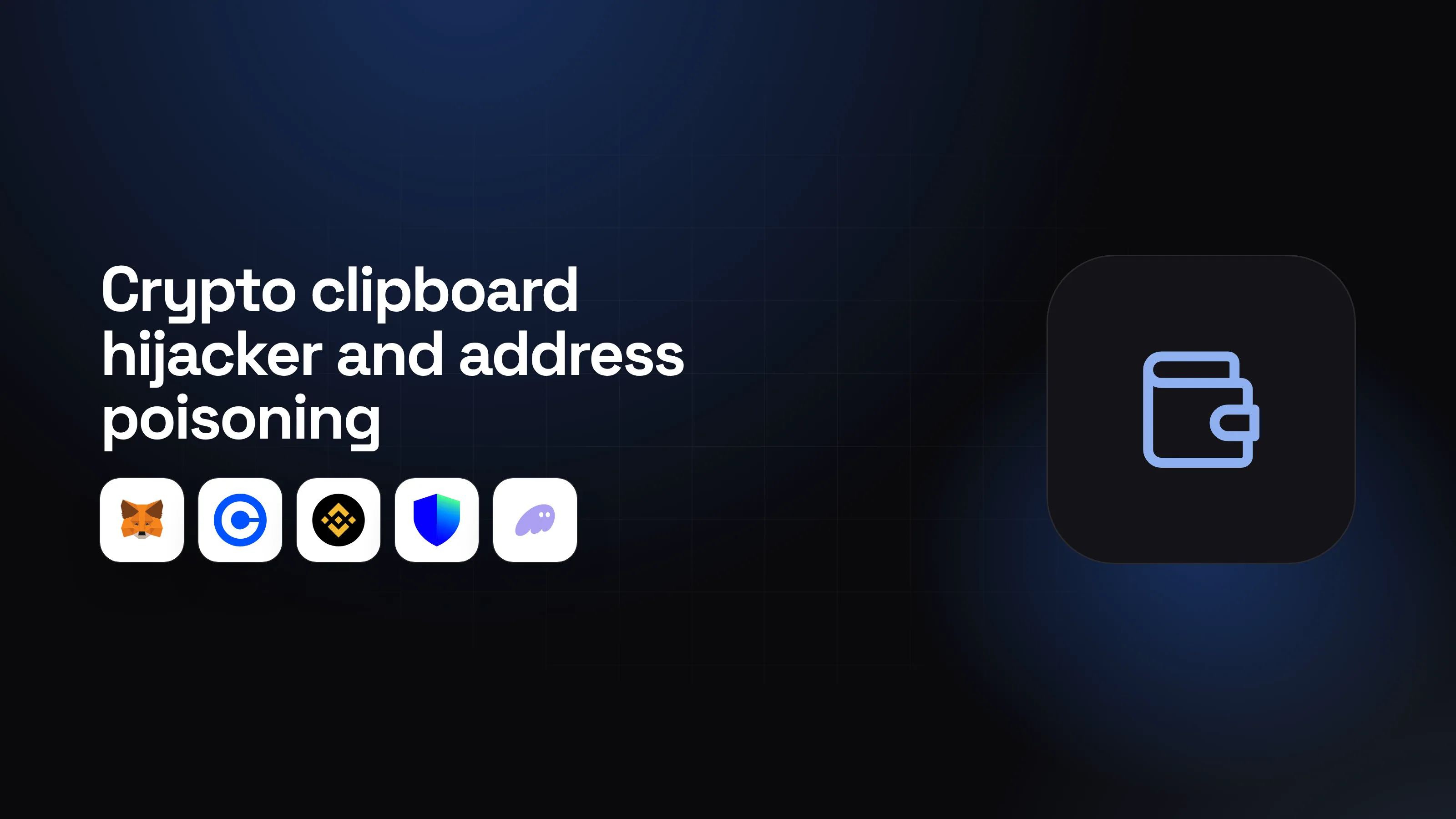 Illustration for Crypto clipboard hijacker and address poisoning: stay safe