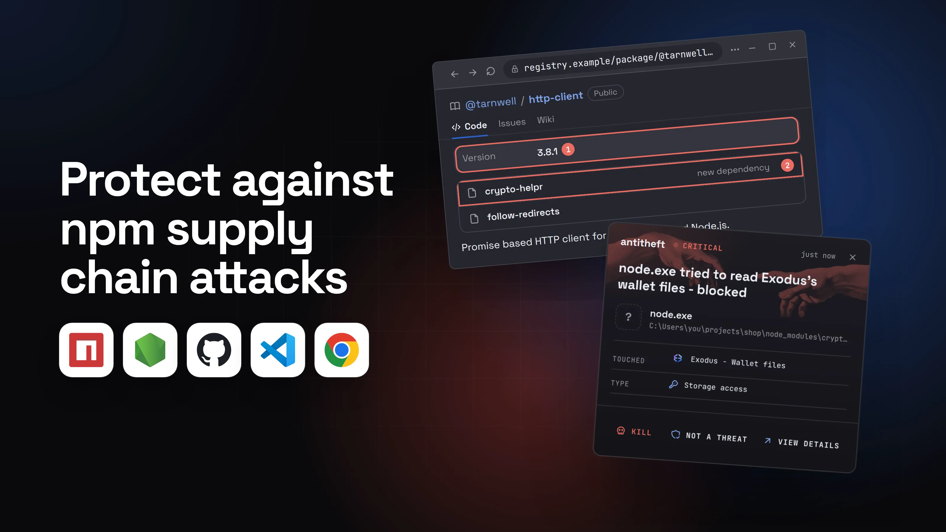 Illustration for Protect against npm supply chain attacks: what to change