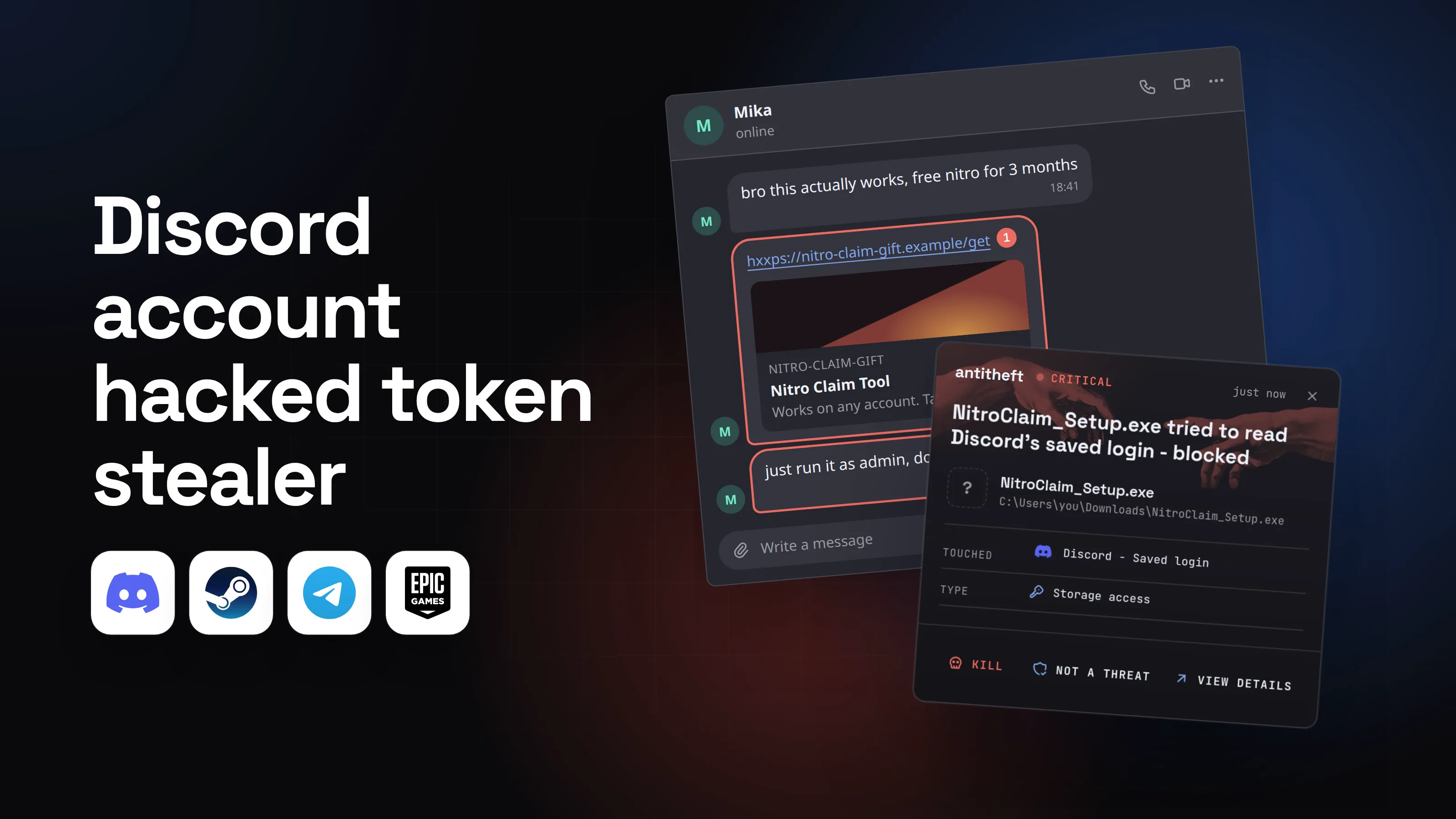 Illustration for Discord account hacked token stealer: recovery guide