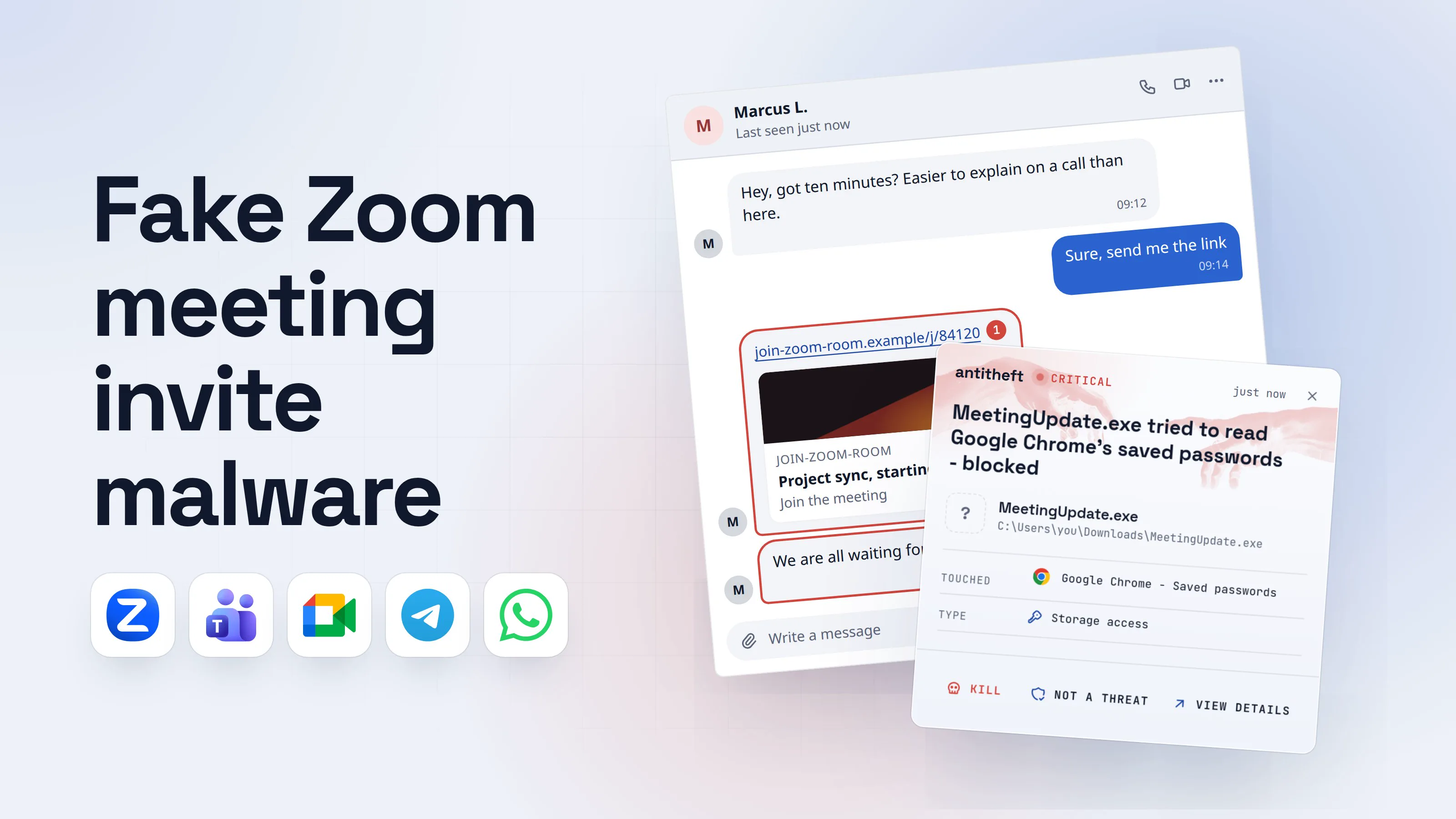 Illustration for Fake Zoom meeting invite malware: how to spot and stop it