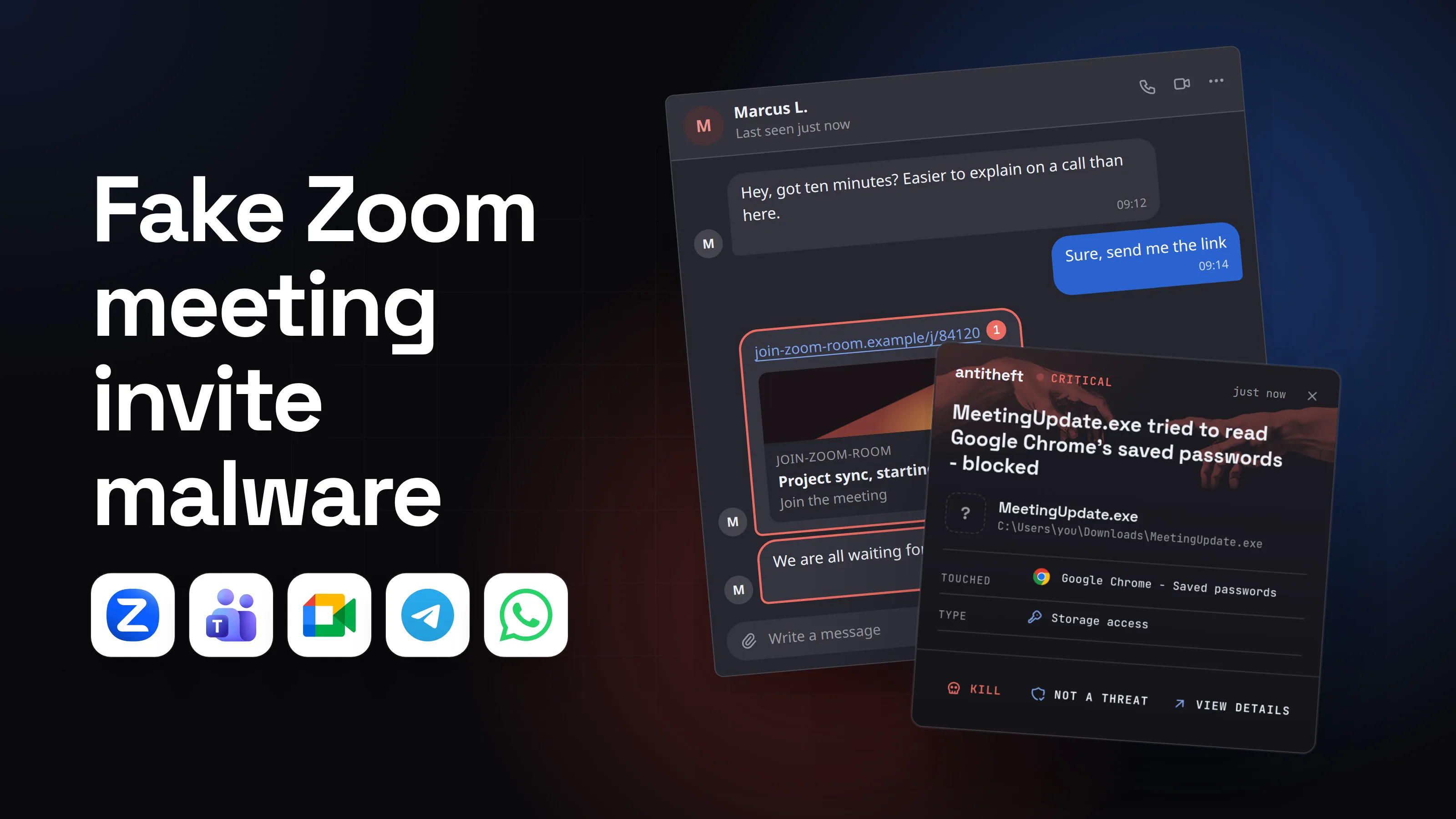 Illustration for Fake Zoom meeting invite malware: how to spot and stop it